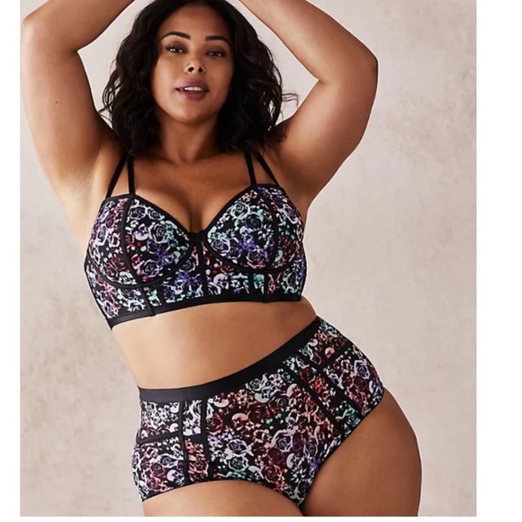 torrid Other - NWT TORRID MIRRORED SKULL MESH BRALETTE & PANTY